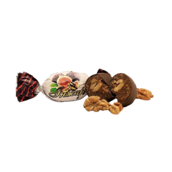Конфеты Инжир с грецким орехом в глазури, Амадей, 1 кг