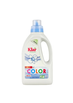 Органічна рідина для прання кольорової білизни Klar Color, 750мл
