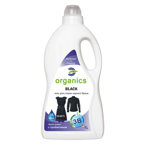 Гель для прання чорної білизни Organics Black 1л