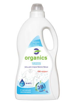 Гель для прання білих речей Organics White 1л