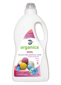 Гель для прання делікатних тканин Organics Wool 1л