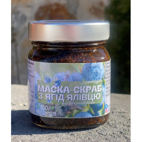 Маска-скраб з ягід ялівцю 200 мл