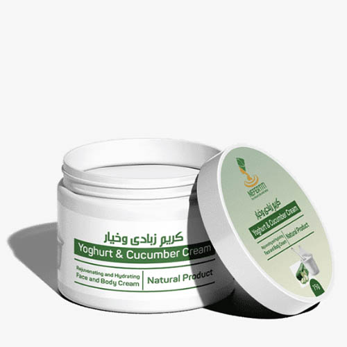 Крем йогурт – огірок для обличчя та тіла (Yoghurt and Cucumber Cream ) 75г Nefertiti