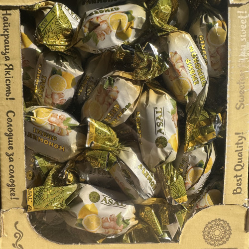 Цукерки Імбир з лимоном , 1 кг
