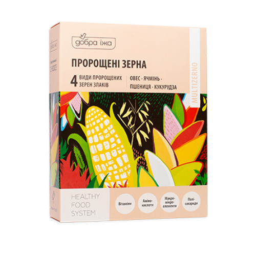Проросшие зерна овса, ячменя, пшеницы, кукурузы в стиках,