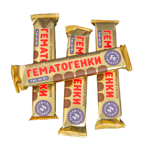  "ГЕМАТОГЕНКИ" гематоген в шоколадной глазури
