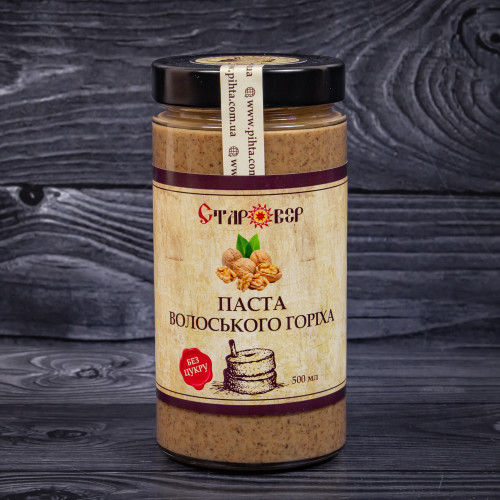 ПАСТА ГРЕЦКОГО ОРЕХА БЕЗ САХАРА, 500 МЛ