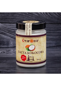 КОКОСОВАЯ ПАСТА БЕЗ САХАРА, 300 МЛ