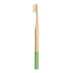 Бамбуковая зубная щетка BIOX . Жесткость - выше среднего. Цвет Green