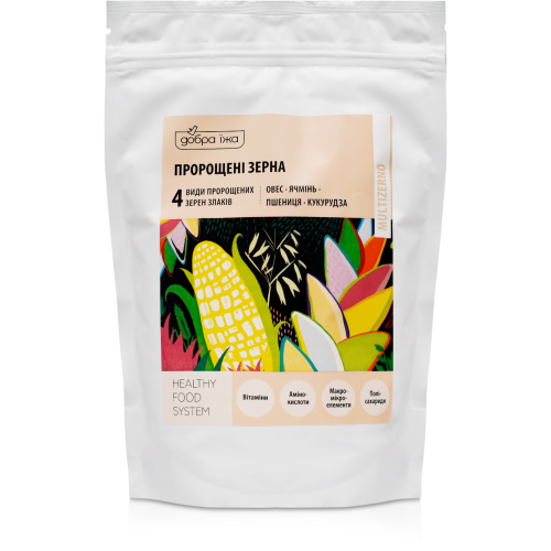 Пророщенные зерна овса, ячменя, пшеницы, кукурузы (300 г) 