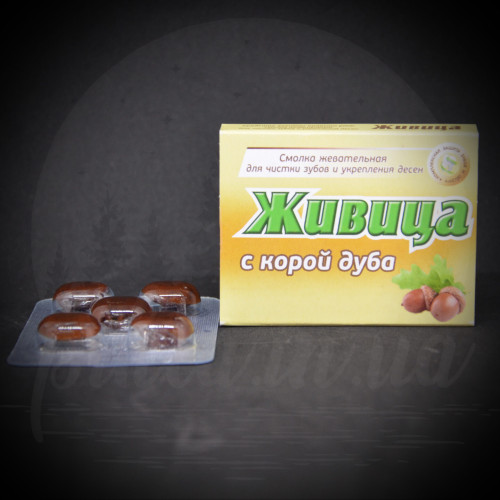 Живица жевательная купить «Алтайский Нектар» с корой дуба