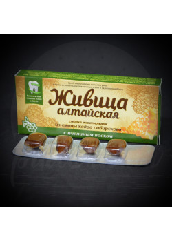 Смолка жевательная “Живица  кедровая с пчелиным воском”