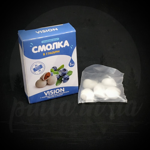 Смолка в глазури купить «Алтайская» VISION с черникой, очанкой и пчелиным воском