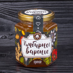 ИМБИРНОЕ ВАРЕНЬЕ "ПРЯНОЕ", 230 Г